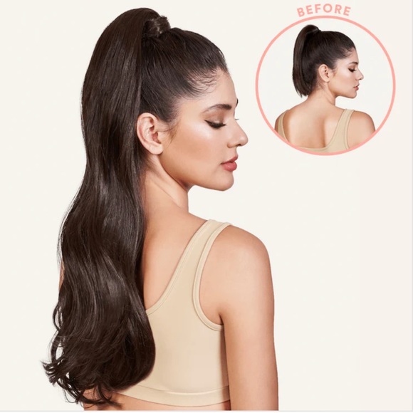 INH 26” Ponytail Hair Extensions Jet Black - Picture 2 of 15